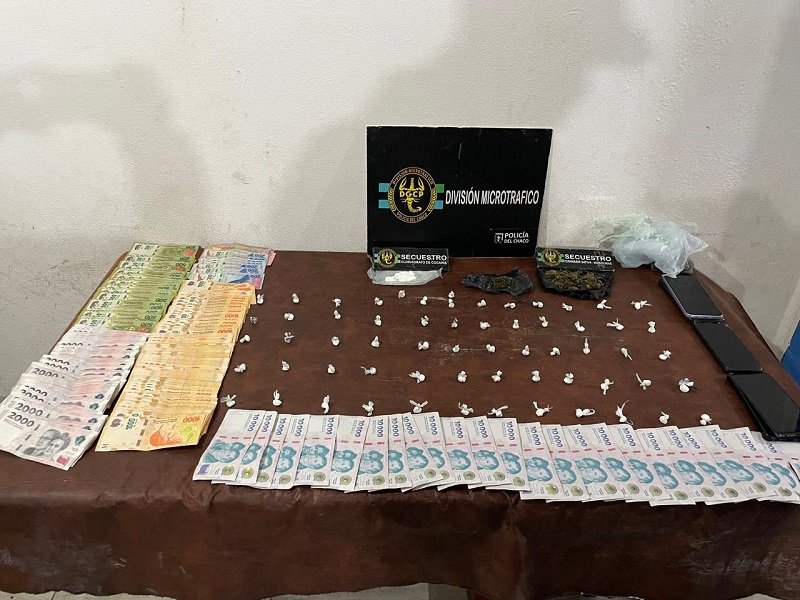 Golpe al Microtráfico en Villa Federal: secuestraron cocaína, marihuana y dinero en efectivo