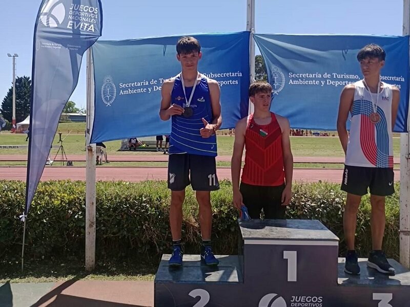 Juegos Nacionales Evita: un joven de Las Breñas consiguió la primera medalla para la provincia en atletismo convencional