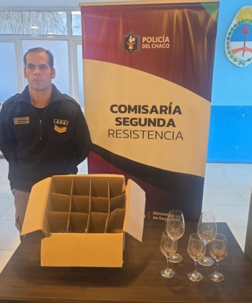 Se quedó sin brindis: robó copas de un depósito de vinos pero fue detenido