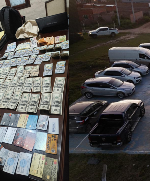 Secuestraron 67 millones de pesos y 24 vehículos en los allanamientos por Lavado de Activos