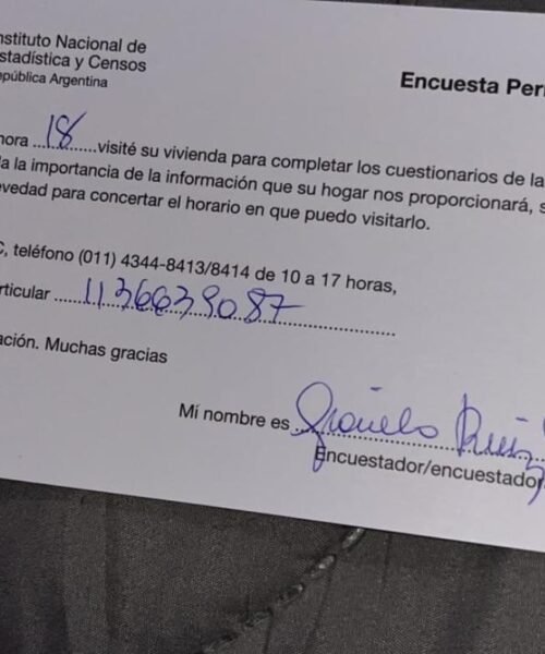 Alertan sobre falsos censista del Ministerio del Interior