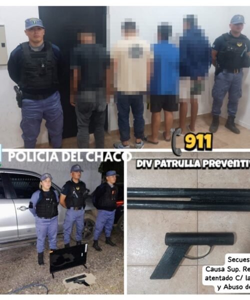 Violenta persecución en Resistencia: tiroteo, detenidos y secuestro de armas