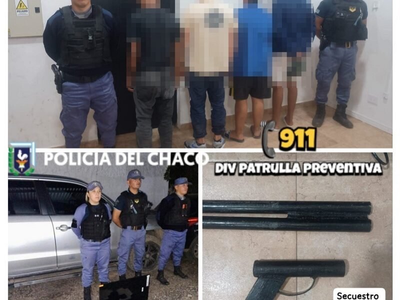 Violenta persecución en Resistencia: tiroteo, detenidos y secuestro de armas