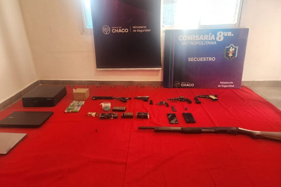 Resistencia: desbaratan una banda que acopiaba armas para robos y secuestran más de $5 millones