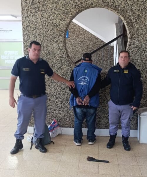 Casa de Gobierno: detuvieron a un hombre con un hacha casera